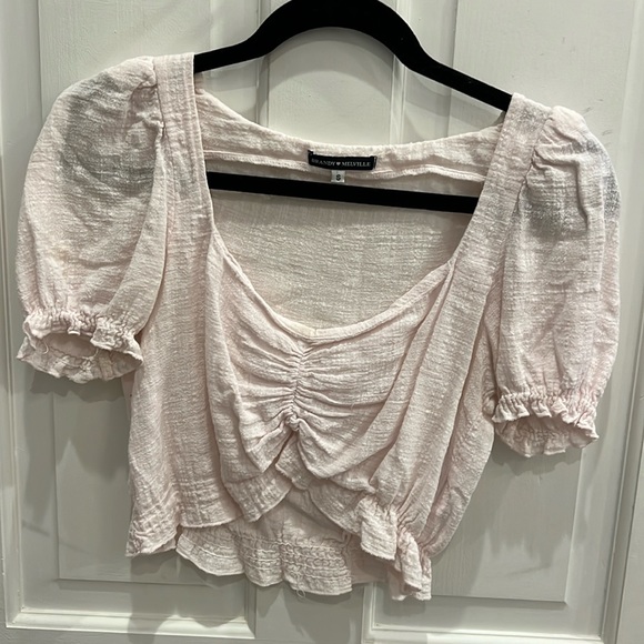 Light pink / white Zara top - Picture 1 of 1